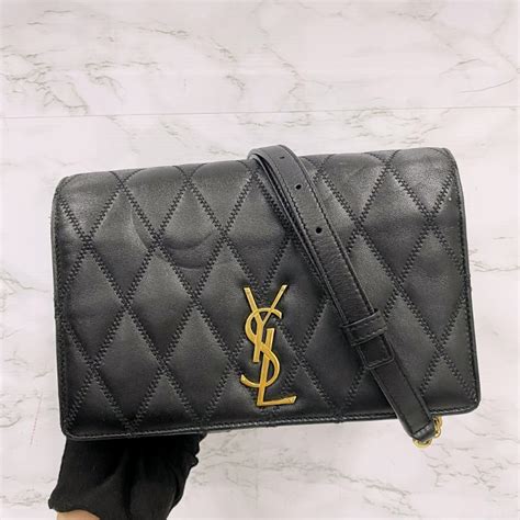 Saint Laurent Angie Chain Bag in Diamond